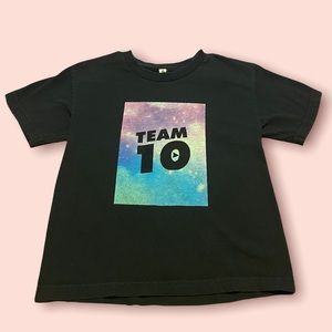 TEAM TEN ✨ - black galaxy t-shirt - boys medium 8
